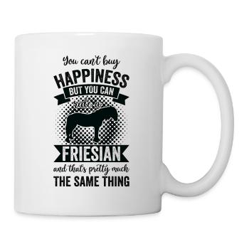 Équitation - Cheval frison - Mug blanc - blanc - Droite