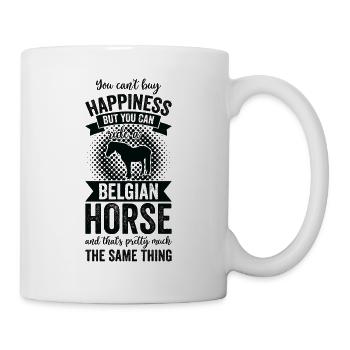 Equitation - Cheval belge - Mug blanc - blanc - Droite