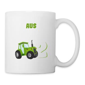 Lustige Bauernhof Traktor Geburtstag Geschenkideen - Tasse - Weiß - Rechts