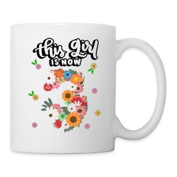 Cette fille est maintenant 3 fleurs colorées 3. - Mug blanc - blanc - Droite