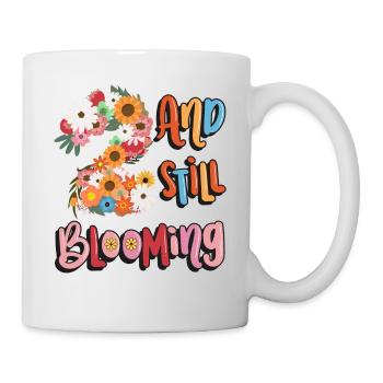 2 Et encore des filles fleuries 2. - Mug blanc - blanc - Droite