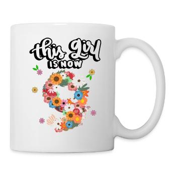 Cette fille est maintenant 9 Fleurs Colorées 9. - Mug blanc - blanc - Droite
