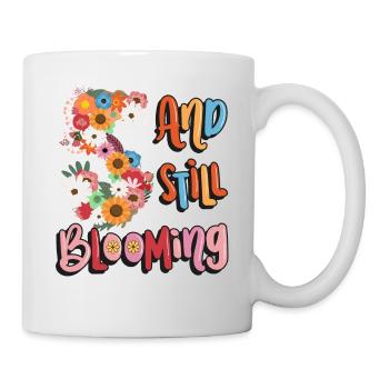5 Et encore des filles fleuries 5. - Mug blanc - blanc - Droite