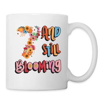 7 Et encore des filles en fleurs fleuries 7. - Mug blanc - blanc - Droite