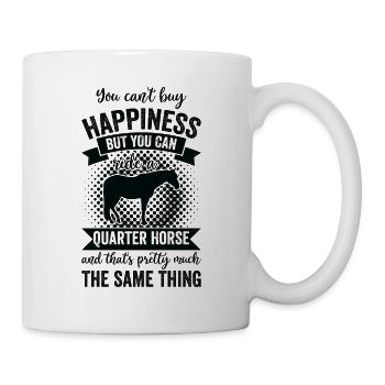 Équitation - Quarter Horse - Mug blanc - blanc - Droite