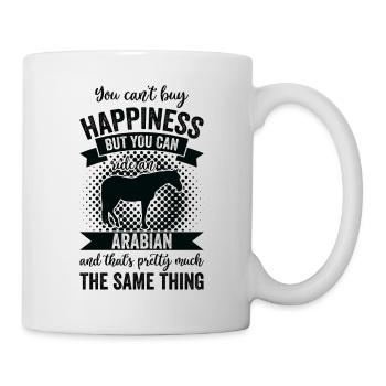 Reiten - Arabisches Pferd - Tasse - Weiß - Rechts