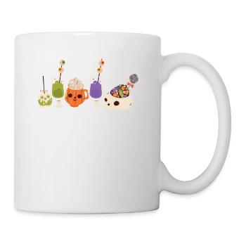 Creepy Horror Skull Ghostly - Mug - white - Right