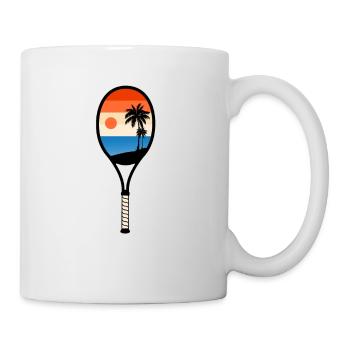 Joueur de tennis Raquette de tennis Jeu de tennis Cadeau - Mug blanc - blanc - Droite