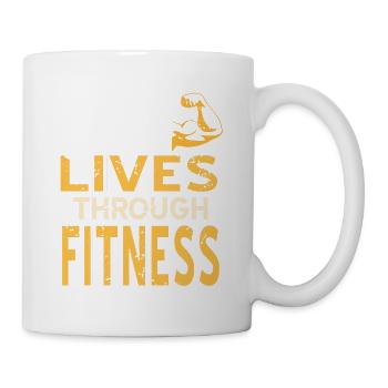 Saving Lives Through Fitness Retro Fitness Trainer - Mug - white - Right