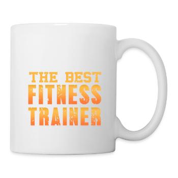 The Best Fitness Trainer Cool Retro Fitness Coach - Mug - white - Right