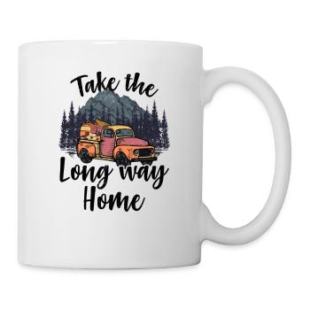 Wandern Campen Camping Outdoor Wandertour Wanderer - Tasse - Weiß - Rechts