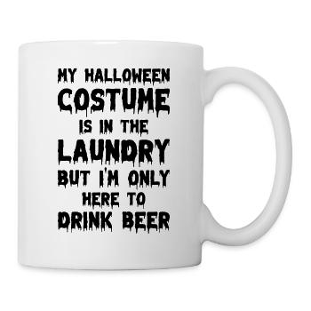 Mein Halloween-Kostüm ist in der Wäscherei Lustige - Tasse - Weiß - Rechts