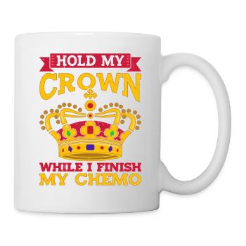 Tenez ma couronne pendant que je termine ma chimio 35 - Mug blanc - blanc - Droite