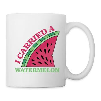 J’ai porté une pastèque 11 - Mug blanc - blanc - Droite