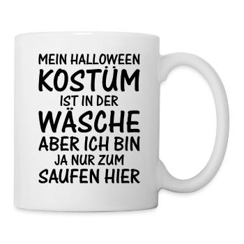 Lustig Halloween Spruch - Halloween - Tasse - Weiß - Rechts