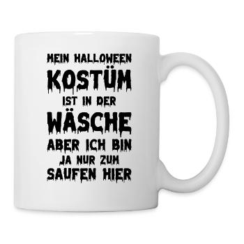 Halloween Spruch Halloween Lustiges Halloween - Tasse - Weiß - Rechts