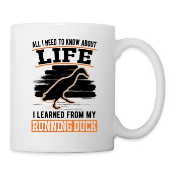 Canard courant indien - Mug blanc - blanc - Droite