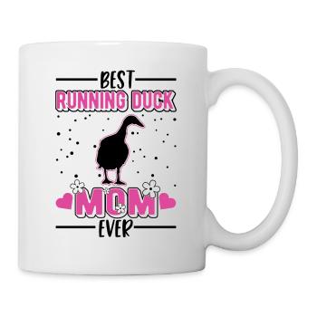 Best Running Duck Mom Ever Laufente - Mug - white - Right