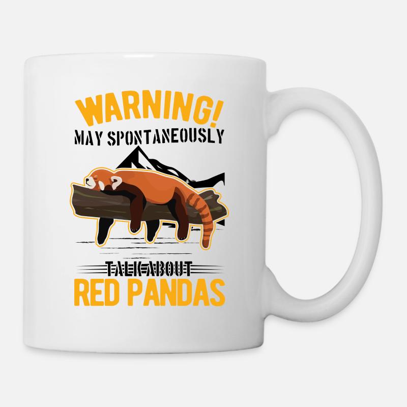 Peut parler spontanément des pandas roux - Mug blanc - blanc