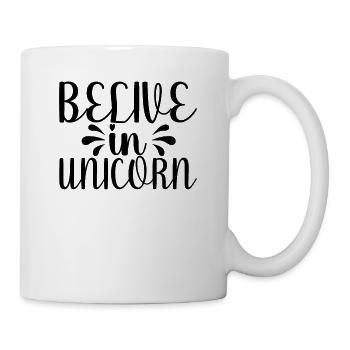 Croyance en la licorne Licorne - Mug blanc - blanc - Droite