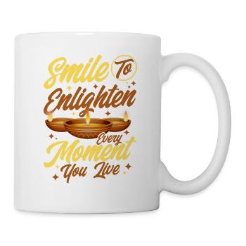 Diwali Hindus Sikh Fest der Lichter Geschenk - Tasse - Weiß - Rechts