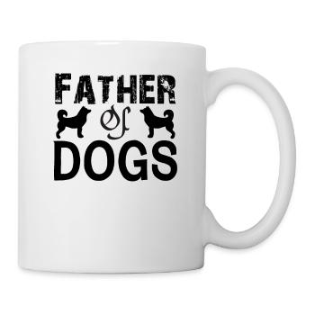 Father of dogs - Mug - white - Right