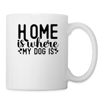 Home is where the dog is - Mug - white - Right