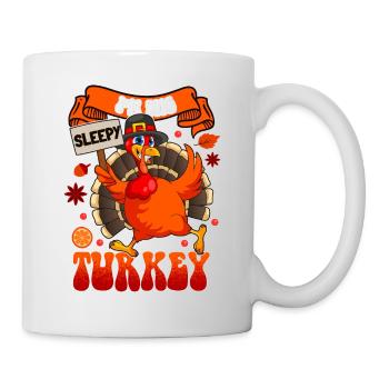 I'm The Sleepy Turkey Family Matching Funny - Mug - white - Right
