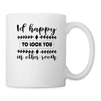 Chambre pour chiens - Mug blanc - blanc - Droite