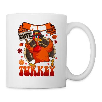 I'm The Cute Turkey Family Matching Funny - Mug - white - Right