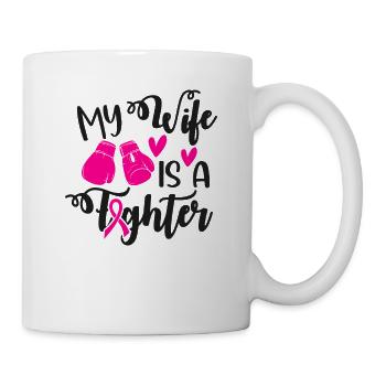 Ma femme est une battante - Mug blanc - blanc - Droite