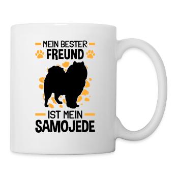 Mein Samojede ist mein bester Freund Samojede - Tasse - Weiß - Rechts