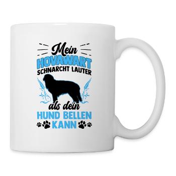 Mein Hovawart schnarcht lauter als dein Hund bellt - Tasse - Weiß - Rechts