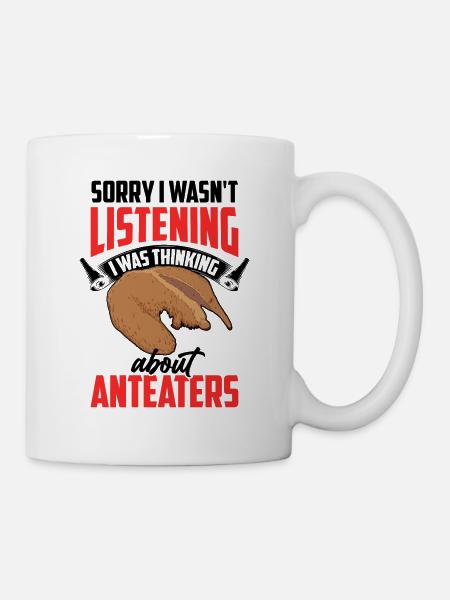 An Ameisenbär gedacht Zwergameisenbär - Tasse - Weiß