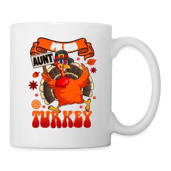 I'm The Aunt Turkey Family Matching Funny - Mug - white - Right