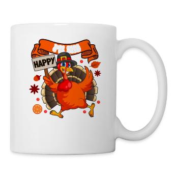 Je suis la Turquie heureuse - Mug blanc - blanc - Droite