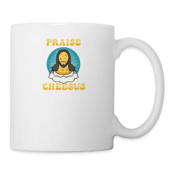 Jesus Christ Cheese Church Christianity Religion - Mug - white - Right