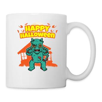 Happy Halloween Scary Funny Hallow's Eve Costume - Mug - white - Right