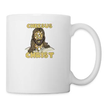 Jesus Christ Cheese Church Christianity Religion - Mug - white - Right