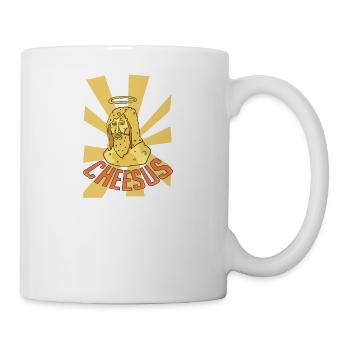 Jesus Christ Cheese Church Christianity Religion - Mug - white - Right