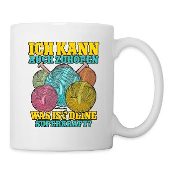 Häkeln - Tasse - Weiß - Rechts