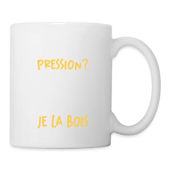 Moi La Pression Je Ne La Subis Pas Je La Bois - Mug blanc - blanc - Droite