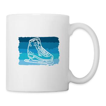 Sorry I Can't I Have Plans With My Ice Skates Skat - Tasse - Weiß - Rechts