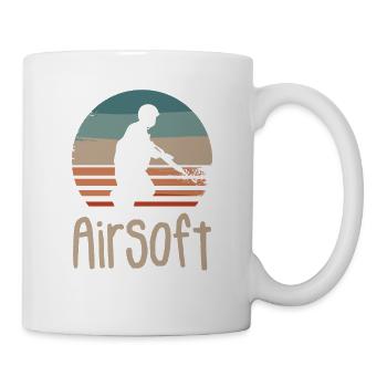 Retro Vintage Classic Airsoft Player - Mug blanc - blanc - Droite