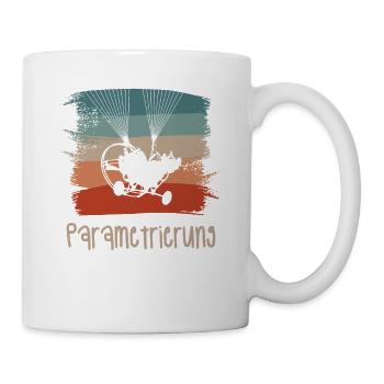 Rétro Vintage Classic Paramotoring Parapente - Mug blanc - blanc - Droite