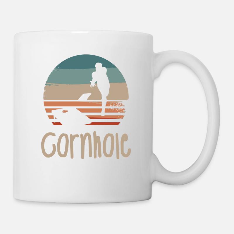 Retro Vintage Classic Cornhole Player - Tasse - Weiß