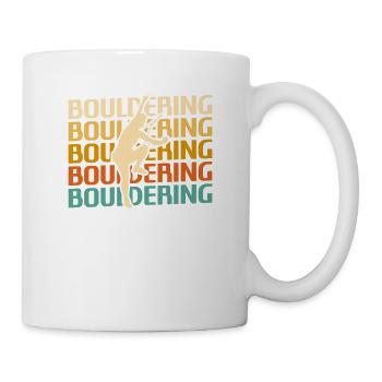 Retro Vintage Classic Bouldering Rock Climbing - Mug - white - Right