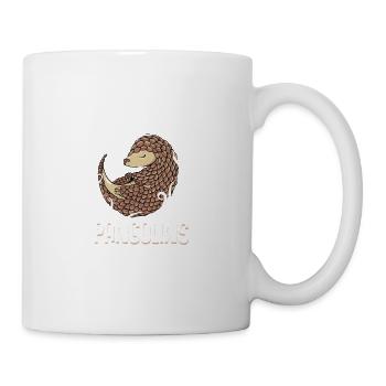 Schuppentier Pangolin Schuppen bedrohtes Tier - Tasse - Weiß - Rechts