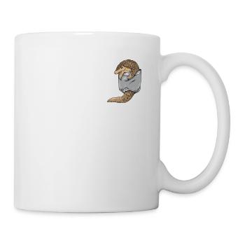 Schuppentier Pangolin Schuppen bedrohtes Tier - Tasse - Weiß - Rechts