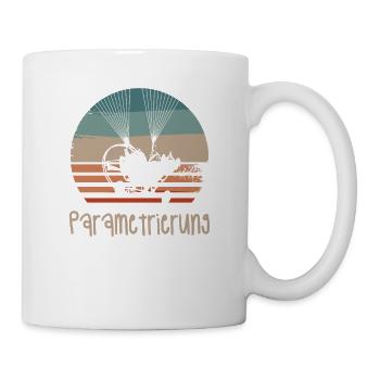 Rétro Vintage Classic Paramotoring Parapente - Mug blanc - blanc - Droite